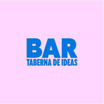 Logo bar fondo rosa